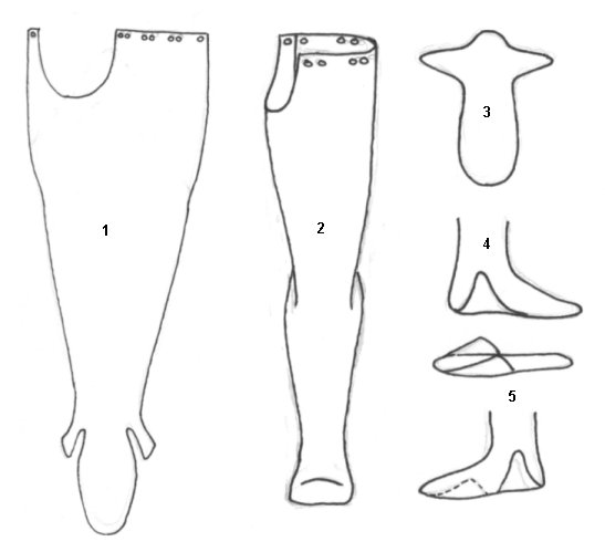Мужская одежда Средневековья (12-14 век) Nogawi10